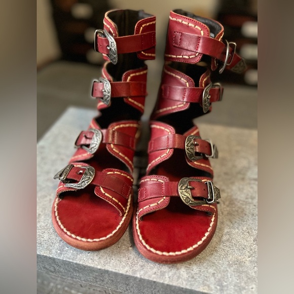 EUC FREEBIRD CLEOPATRA RED SIZE *6 - Picture 2 of 9